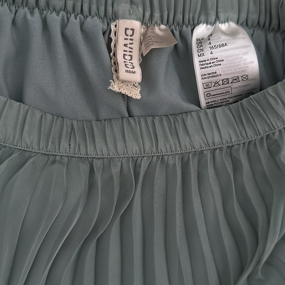 Turquoise Pleeted Skirt - Picture 4 of 4